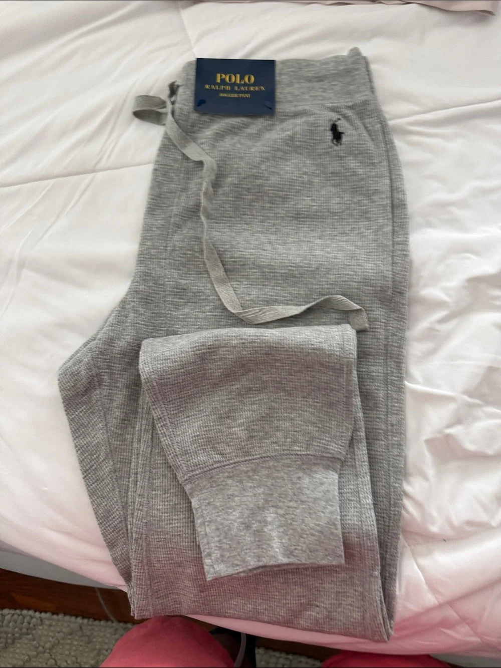 Polo by Ralph Lauren Kids Gray Waffle-Knit Joggers
